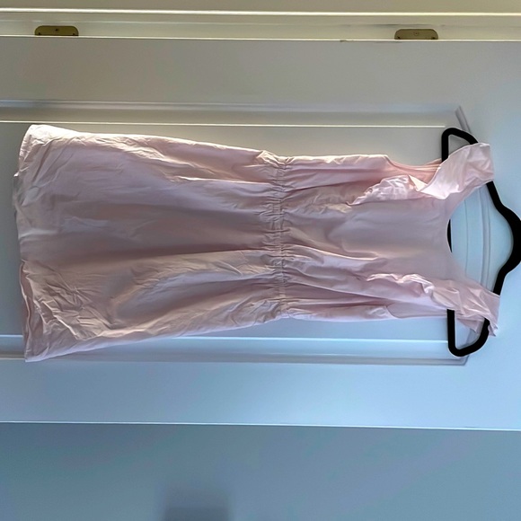 J.Crew Factory Light Pink Cotton Ruffle Shift Short Casual Dress - Picture 4 of 9